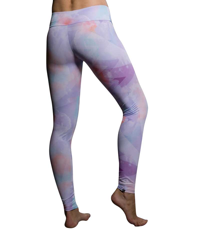 Onzie Hot Yoga Leggings 209 - Candy Cloud - rear alt view