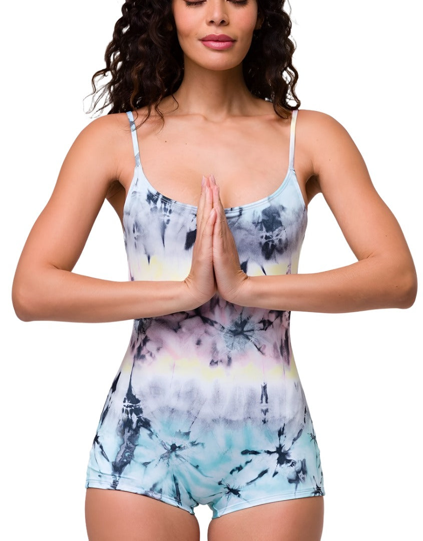 Onzie Hot Yoga Shorty Leotard 101 - Dazed - front alt view