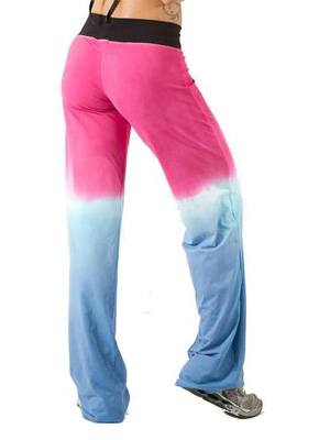 Planet Body Dip-Dye Loose Pant - Navy/Pink - Back Side View