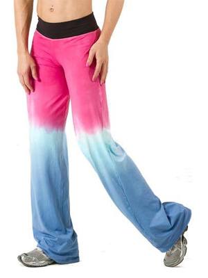 Planet Body Dip-Dye Loose Pant - Navy/Pink - Side View