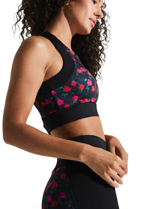 FINAL SALE! Noli Cross Back Rose Bra - Rose Noli - Side View