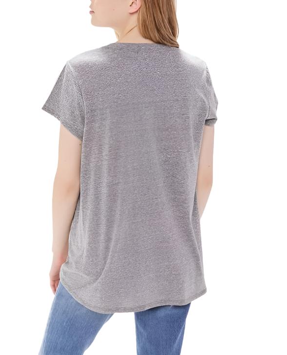TMD Round-Neck Pocket Tee - Heather Grey - Back View